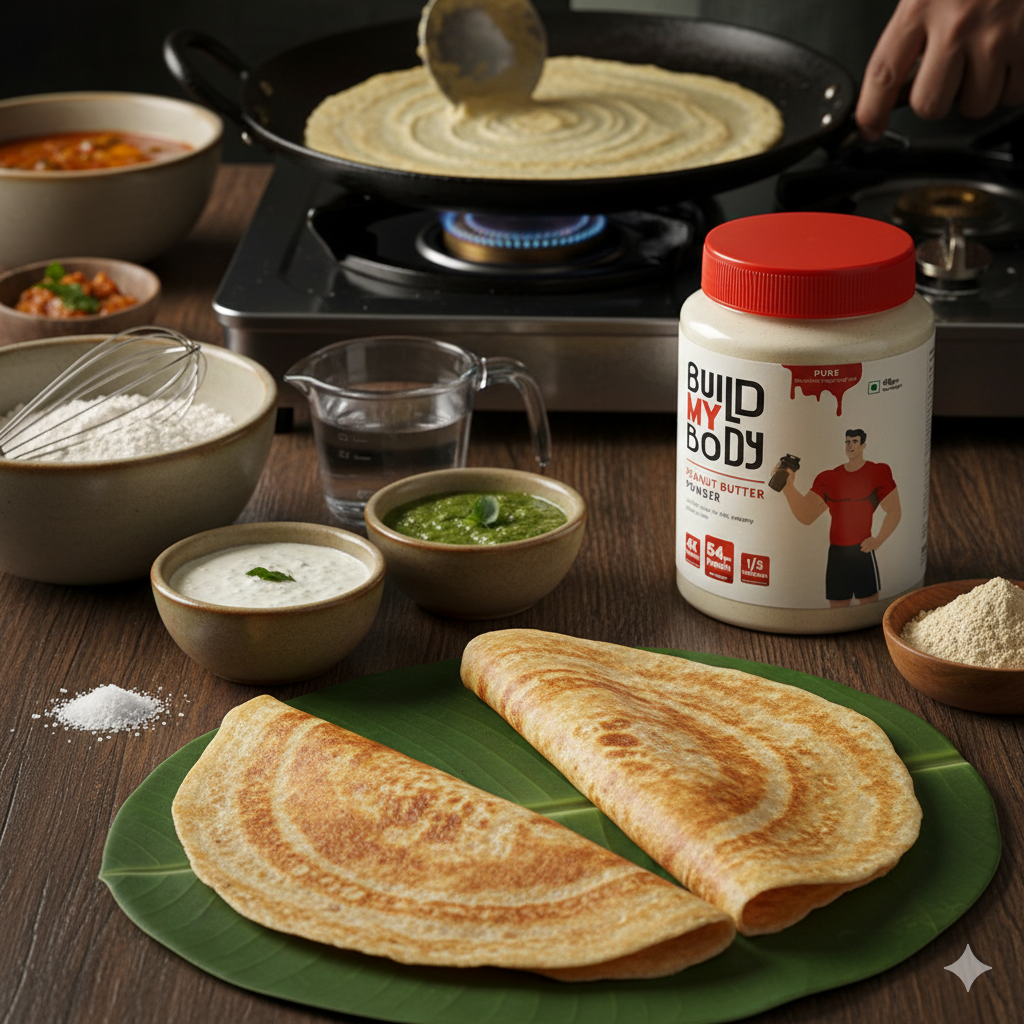 Protein Dosa (South Indian Twist)